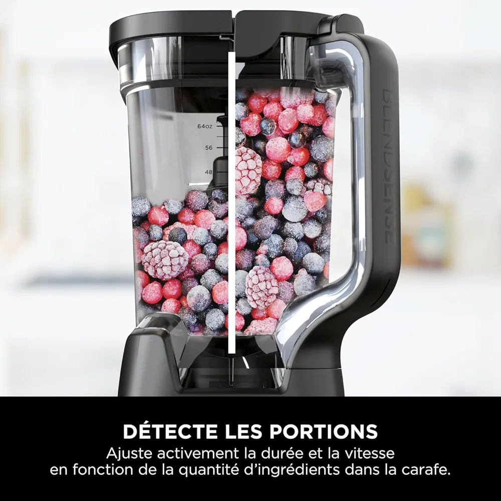 Ninja Detect Power Blender Pro & Single Serve 2-en-1 – Mixeur 1200 W avec Récipient 2 L et 2 Gobelets Individuels – TB301EU - Thumbnail 8