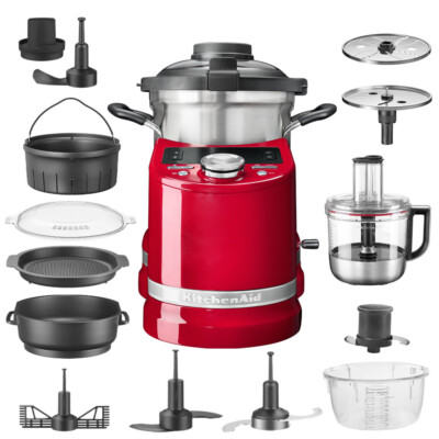 Robot Cuiseur Tout-en-Un KitchenAid 5KCF0104EER – Capacité 4,5 L – 1500 W – Rouge Empire / Argent - Thumbnail 7