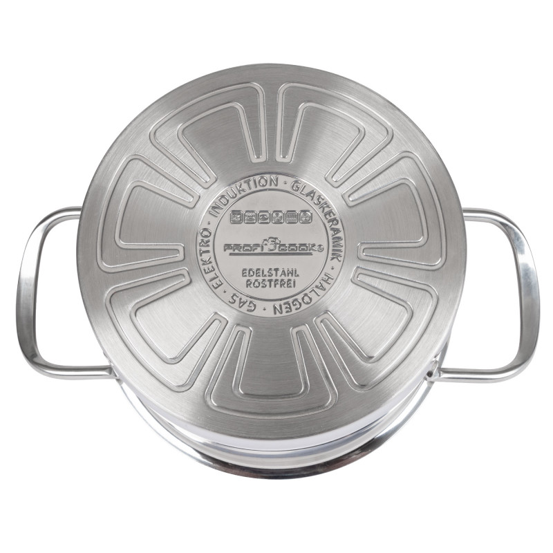 Ensemble de Casseroles ProfiCook PC-KTS 1223 – 6 Pièces – Compatible Tous Feux : Induction, Électrique, Céramique, Halogène et Gaz - Thumbnail 2