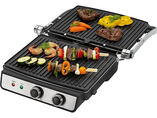 Grill de Contact ProfiCook PC-KG 1029 – Inox – 2 Plaques Antiadhésives – Grillades et Paninis - Thumbnail 3