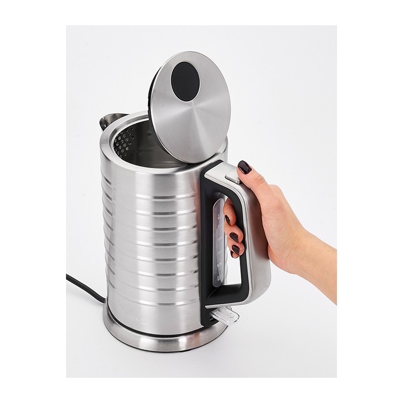 Bouilloire Électrique ProfiCook PC-WKS 1119 – 1,7 L – Affichage Niveau d’Eau – Base Rotative 360° – 1850–2200 W – Argent - Thumbnail 4