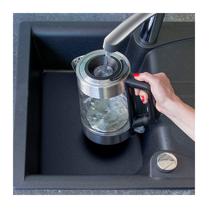 Bouilloire Électrique ProfiCook PC-WKS 1190 G – Verre et Inox – 1,7 L – 2200 W - Thumbnail 3