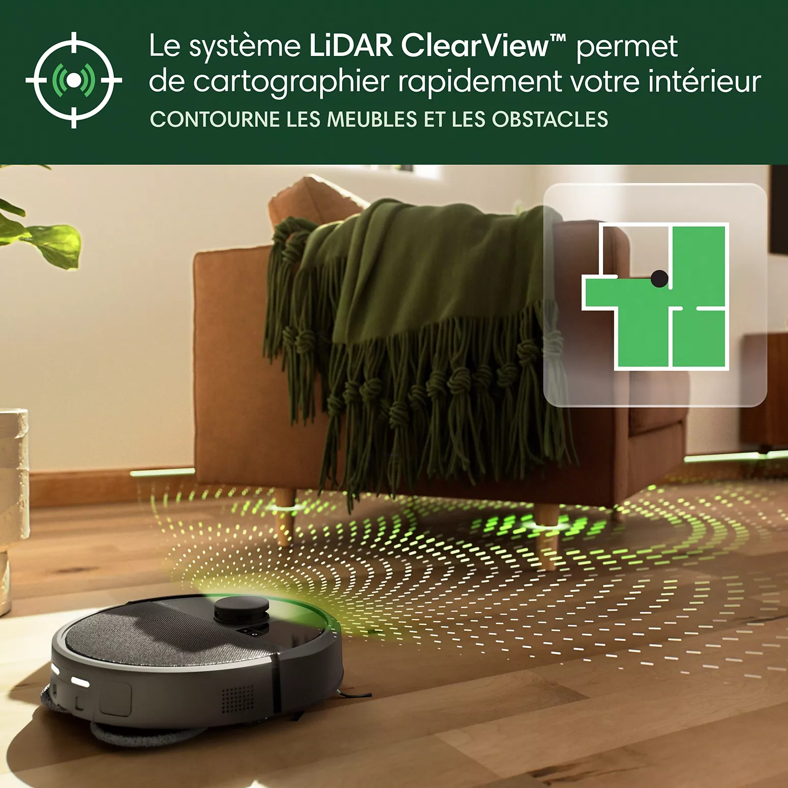 Robot Aspirateur Laveur iRobot Roomba Plus 405 Combo – AutoWash – Base Multifonction – Navigation LiDAR - Thumbnail 5