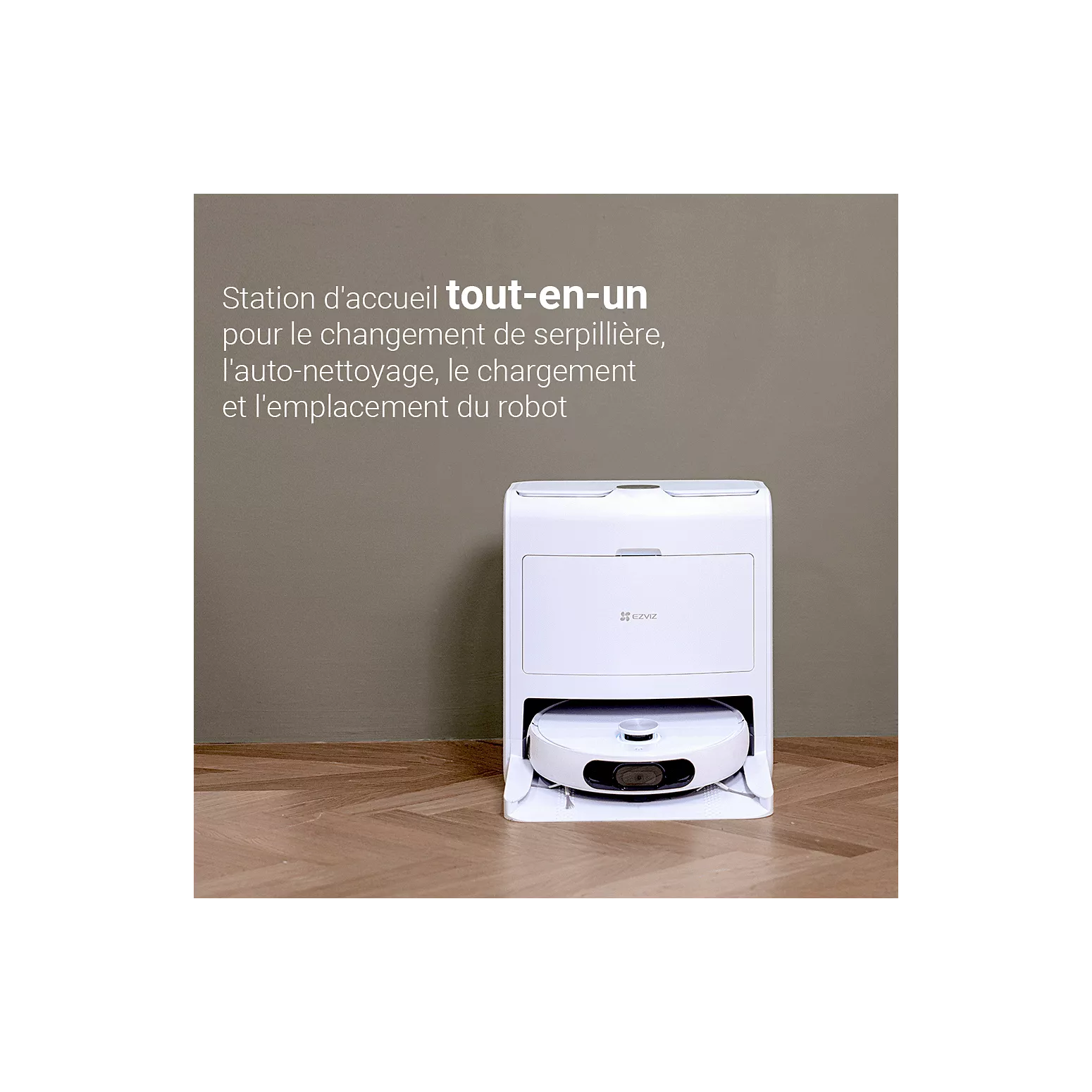 Robot Aspirateur Laveur EZVIZ RS2 – 4000 Pa – Station Automatique – Navigation Laser – Caméra 3K - Thumbnail 3