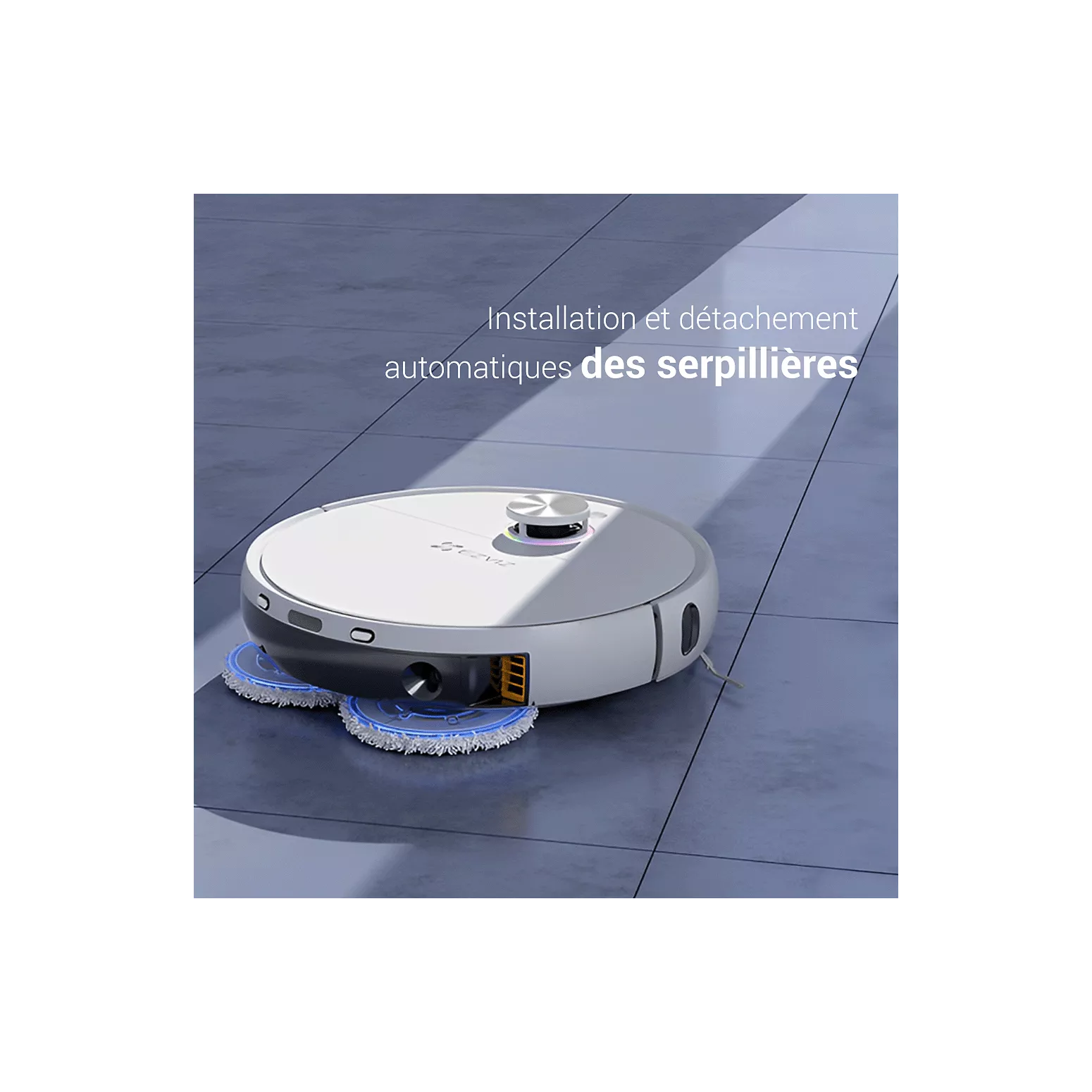 Robot Aspirateur Laveur EZVIZ RS2 – 4000 Pa – Station Automatique – Navigation Laser – Caméra 3K - Thumbnail 5
