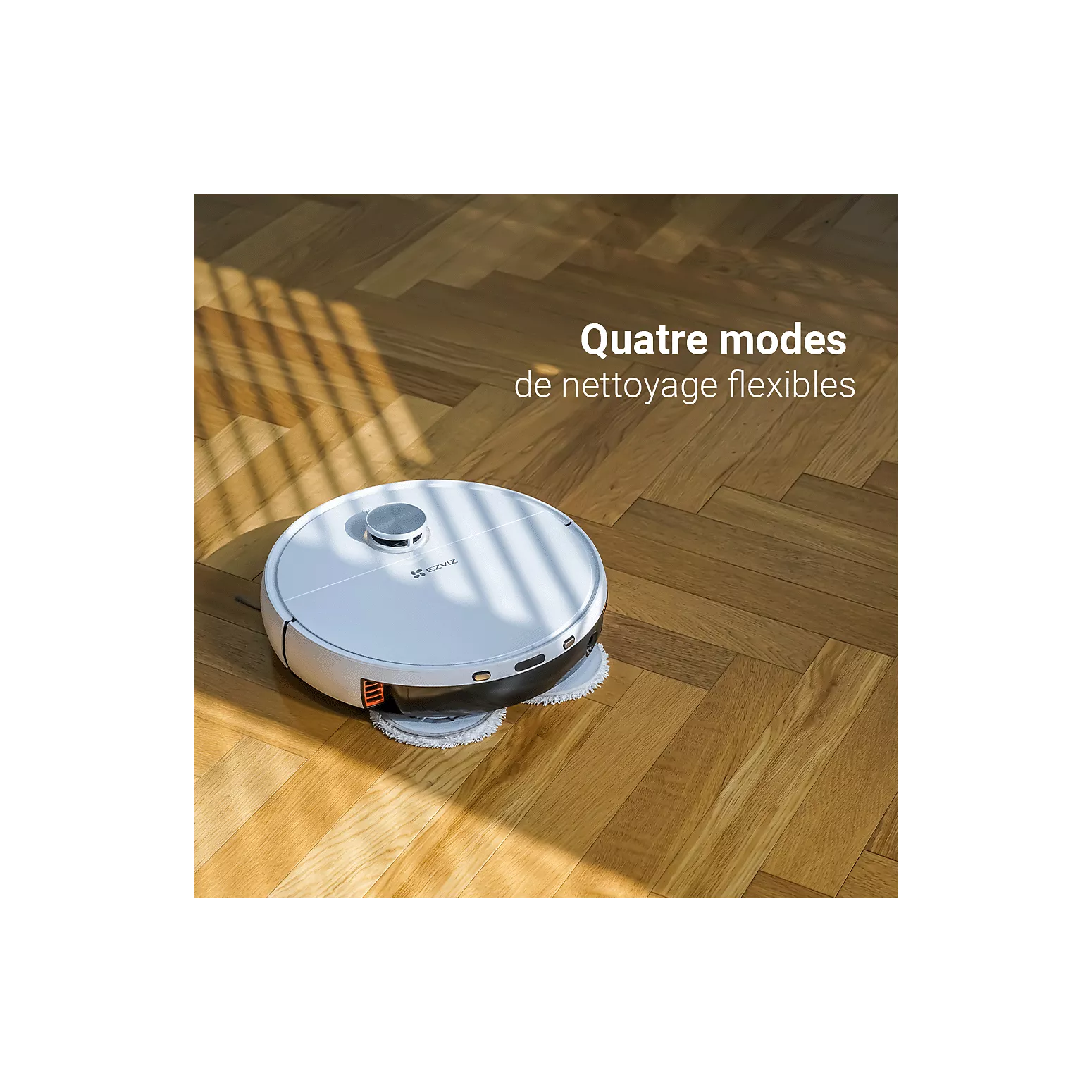 Robot Aspirateur Laveur EZVIZ RS2 – 4000 Pa – Station Automatique – Navigation Laser – Caméra 3K - Thumbnail 9