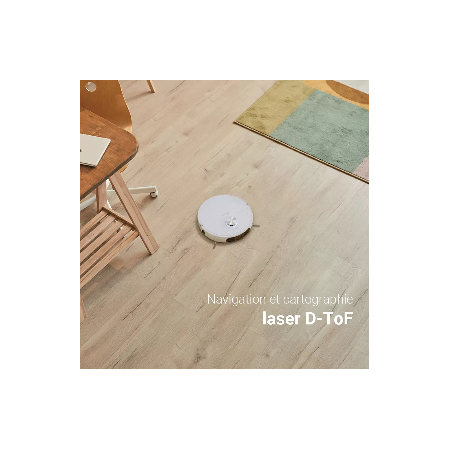 Robot Aspirateur Laveur EZVIZ RS2 – 4000 Pa – Station Automatique – Navigation Laser – Caméra 3K - Thumbnail 10