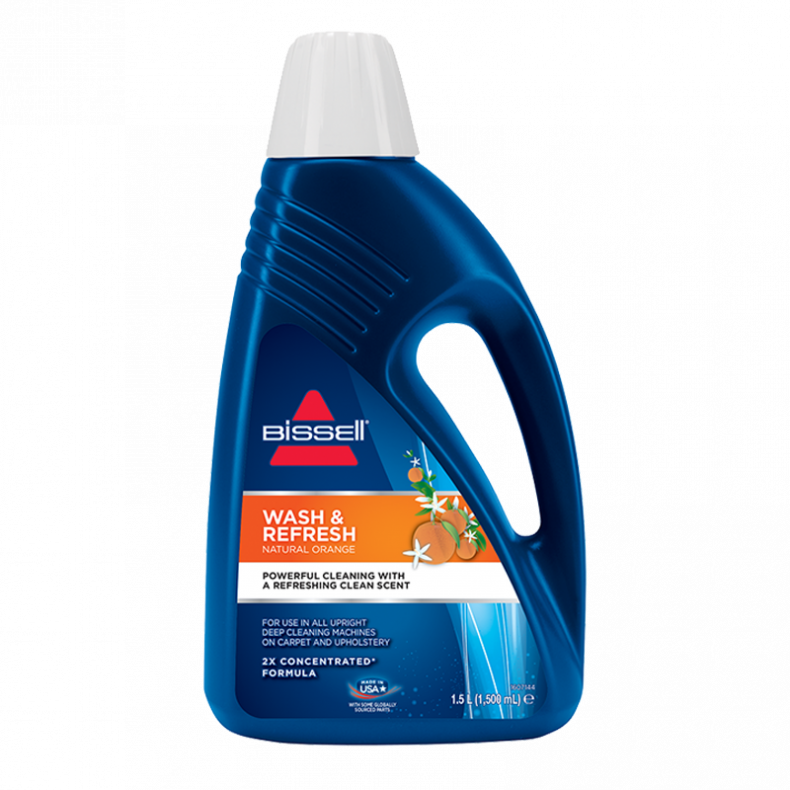 Bissell Nettoyant et Désodorisant pour Tapis – Parfum Orange Naturelle, 1500 ml