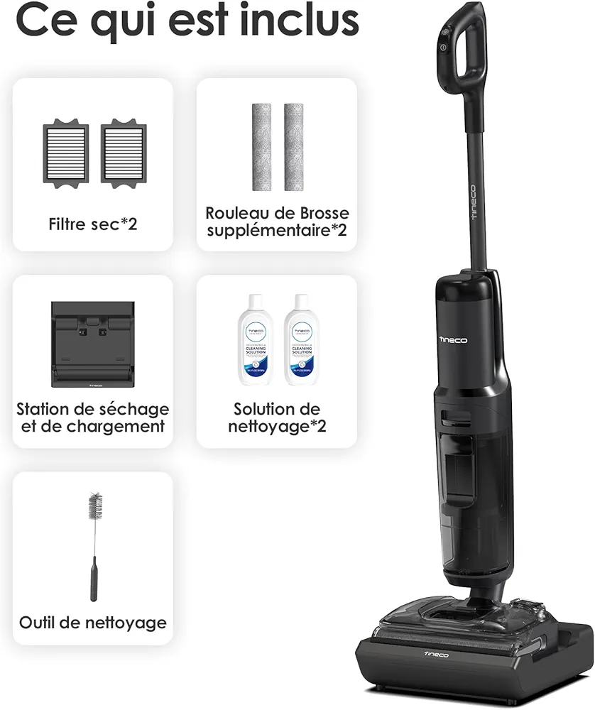 Tineco Floor One S7 Stretch Series – Nettoyeur Intelligent pour Sols Durs et Tapis - Thumbnail 10