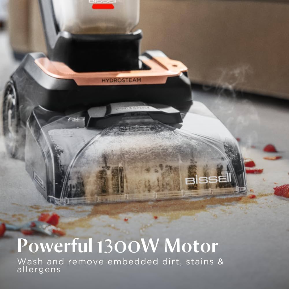 BISSELL Revolution HydroSteam 3672E – Nettoyeur de tapis et moquettes à vapeur - Thumbnail 2