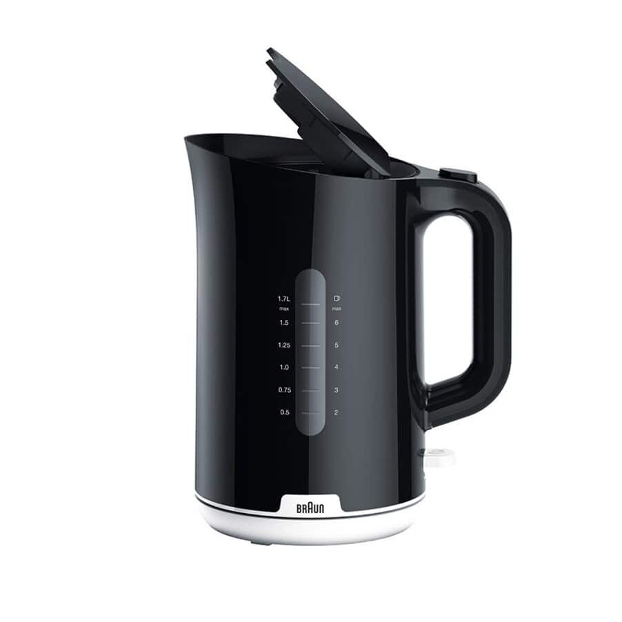 BRAUN Bouilloire Électrique Breakfast1 WK 1100 – 1,7 L – Noir