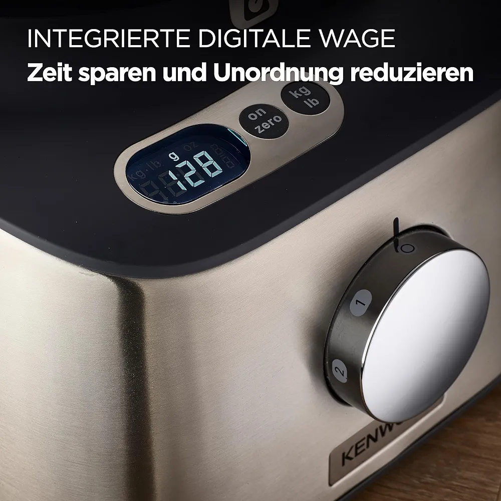 Robot de Cuisine Kenwood FDM316SS Multipro Compact+ – Avec Balance Intégrée – 11 Accessoires – Design Compact et Puissant - Thumbnail 3