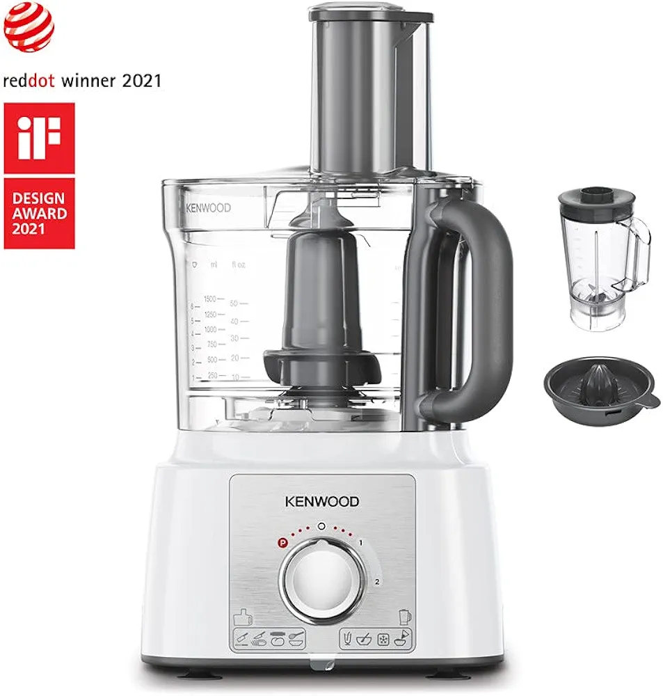 Robot de Cuisine Kenwood FDP65450WH – Blanc – Puissant et Polyvalent - Thumbnail 4