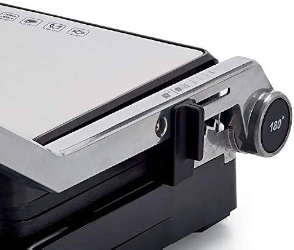 Grill Kenwood 2000 W – 3 Modes de Cuisson Paninis, Viandes et Légumes – Argent/Noir - Thumbnail 8