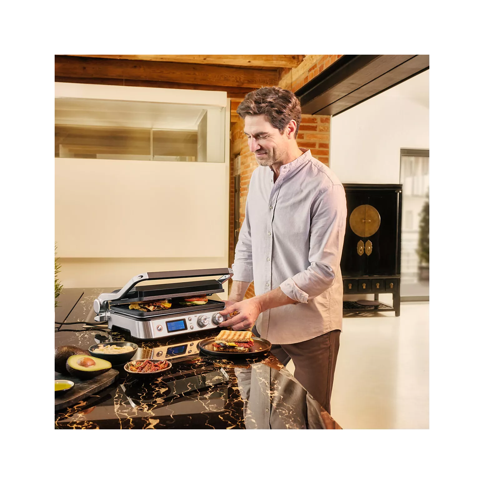 Grille-Viande Braun CG9040 – Inox, 2 Zones de Cuisson - Thumbnail 6