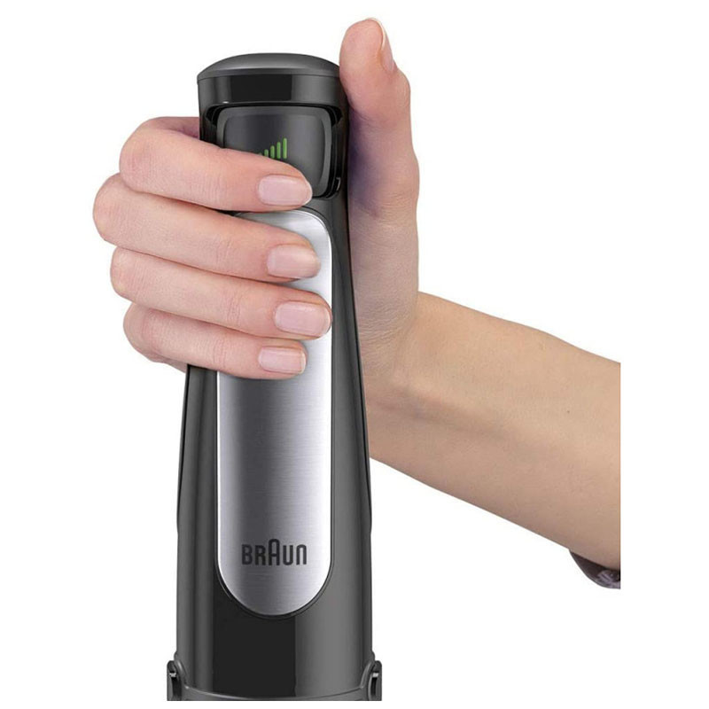 Mixeur Plongeant Braun MultiQuick 7 MQ 7075 X – 1000 W – Inox / Noir – Puissant et Multifonction - Thumbnail 8