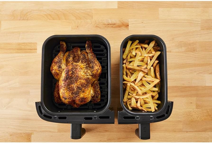 Tefal EY905D Easy Fry&Grill – Double Friteuse à Air Chaud 8,3 L, 2700 W - Thumbnail 2