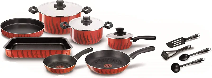 Tefal Tempo Flame – Set de Casseroles et Poêles 14 Pièces