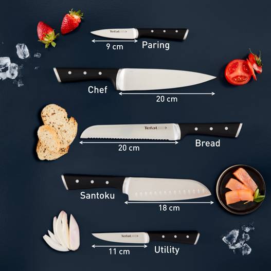 Tefal Fresh Kitchen – Set de 5 Couteaux de Cuisine avec Bloc - Thumbnail 4