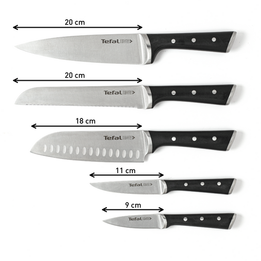 Tefal Fresh Kitchen – Set de 5 Couteaux de Cuisine avec Bloc - Thumbnail 3