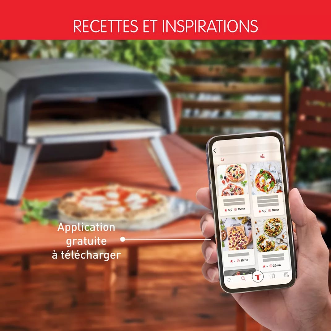 TEFAL Pronto JM412010 – Four à Pizza à Gaz 30 cm - Thumbnail 7