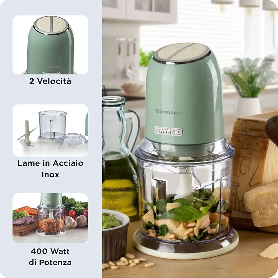 Hachoir Ariete Vintage – Mini-hachoir élégant & puissant - Thumbnail 9