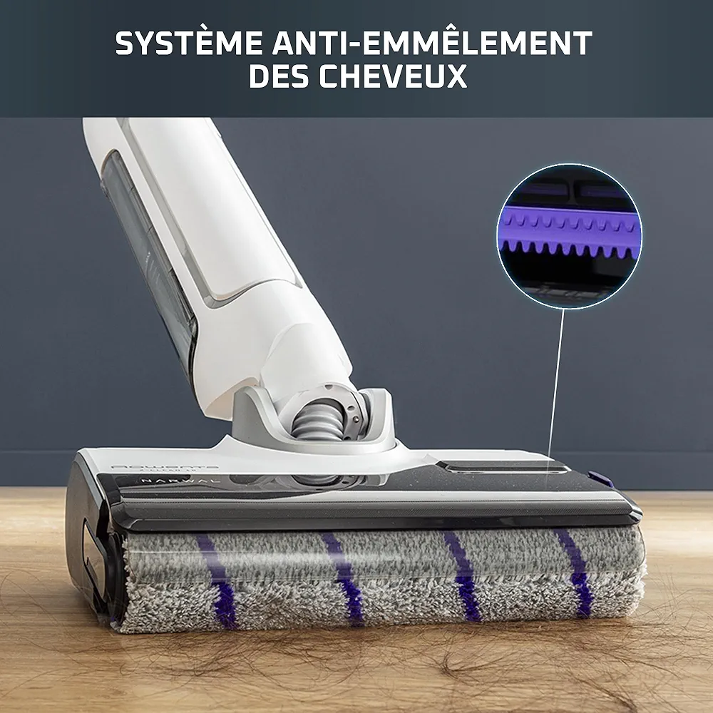 Rowenta X-Clean 10 – Aspirateur Laveur Sans Fil Nettoyage 2-en-1 • Design plat 180° • Auto-nettoyage & séchage 65°C • Autonomie 60 min - Thumbnail 2