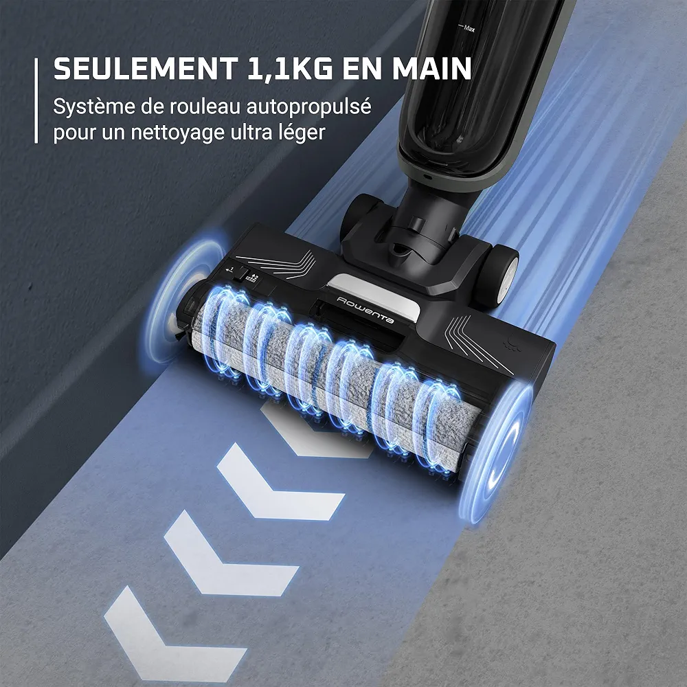Rowenta X-Clean 4 – Aspirateur Balai Laveur Sans Fil Aspiration & lavage puissants • Intelligent • Autonettoyage • Autonomie 50 min - Thumbnail 4