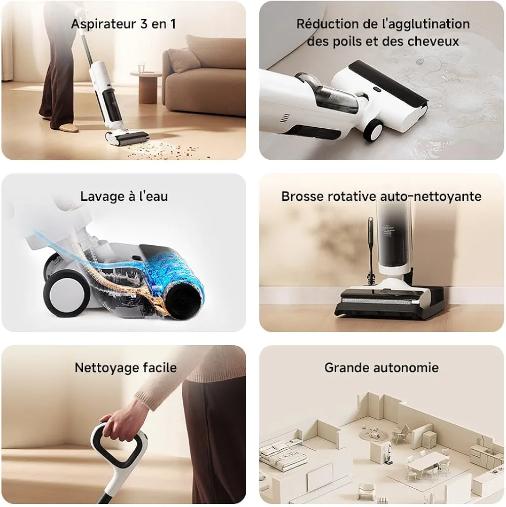 Xiaomi Truclean W20 – Aspirateur Laveur Sans Fil (Wet & Dry) - Thumbnail 9