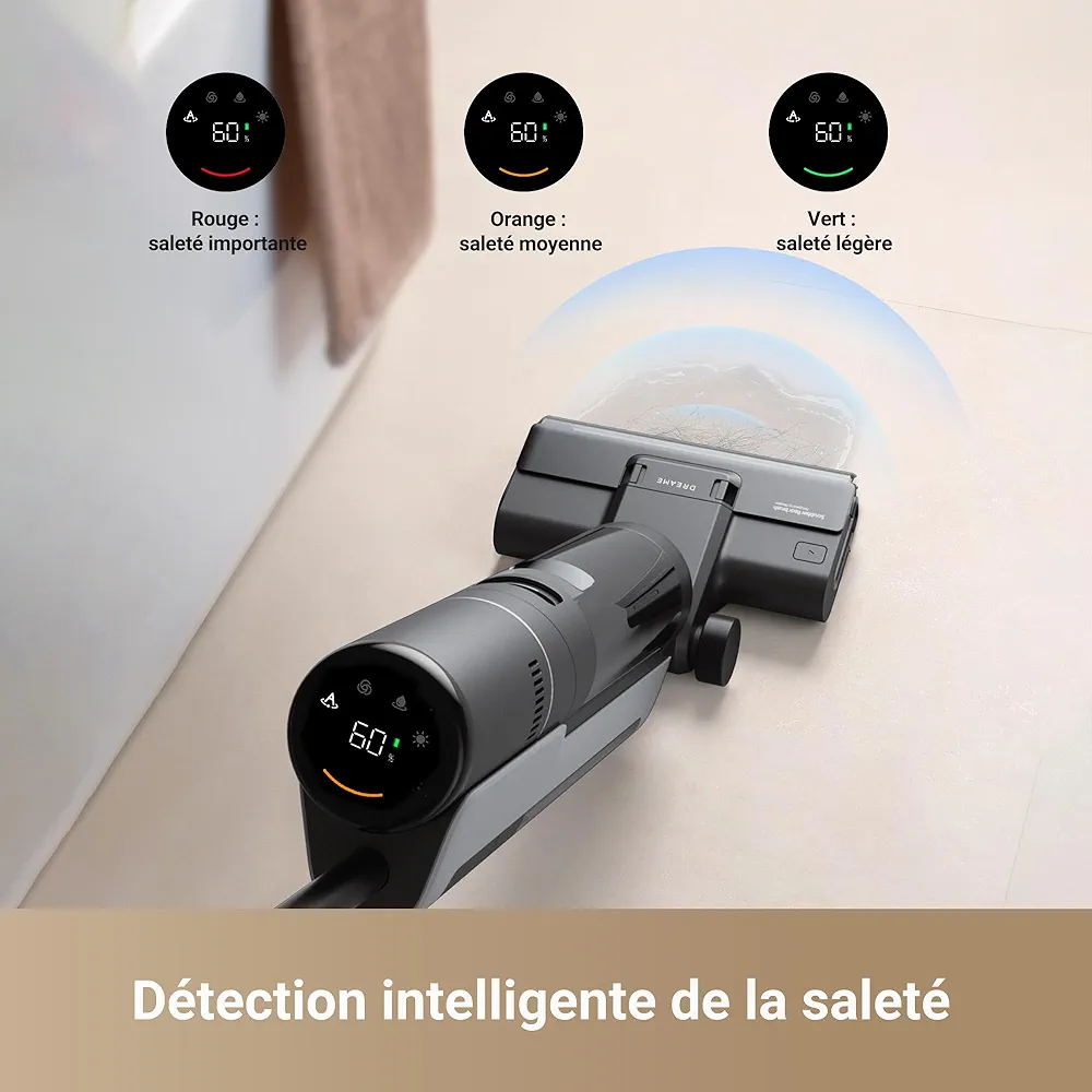 Dreame H12S – Aspirateur Laveur Sans Fil Intelligent Eau & Poussière - Thumbnail 7