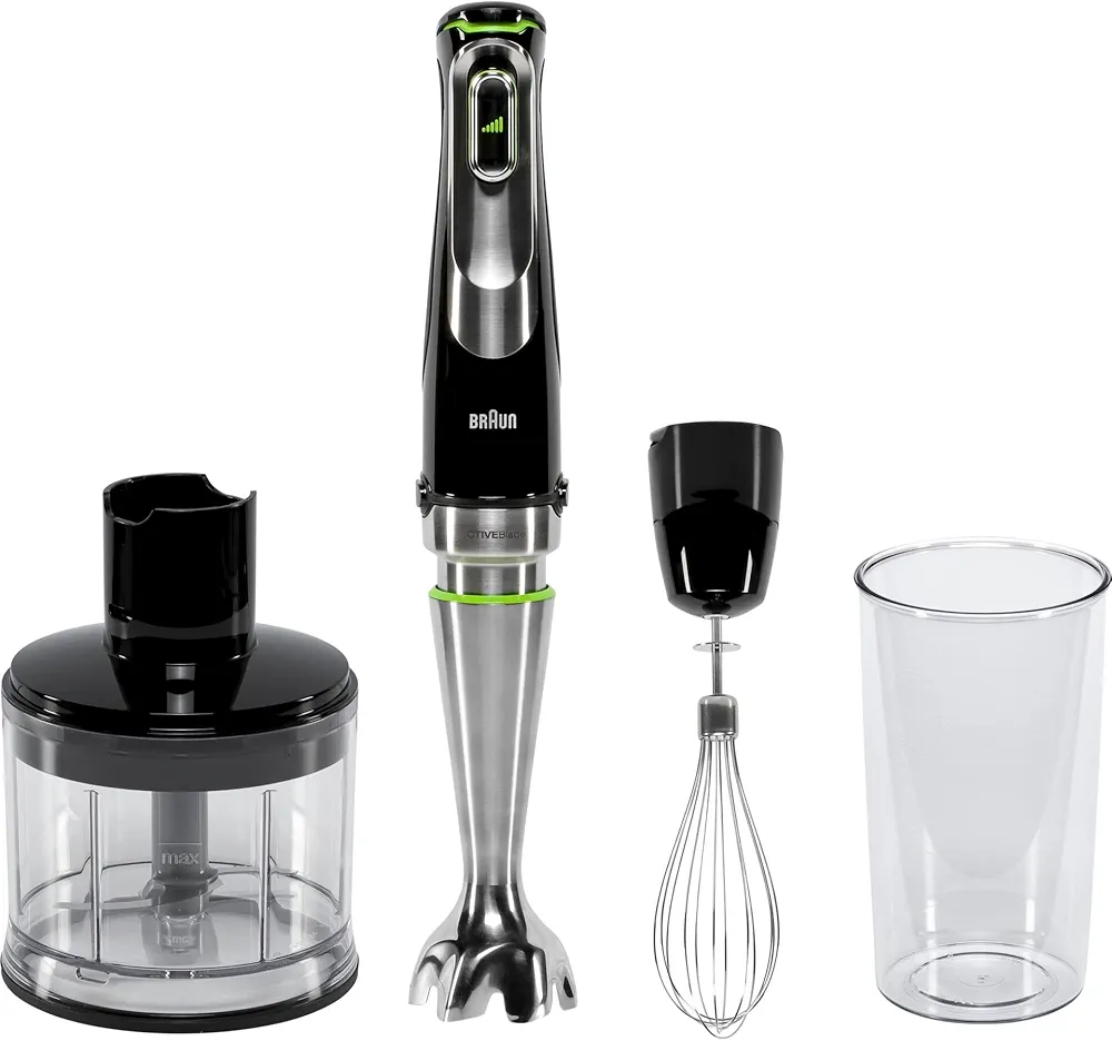 Mixeur Plongeant Braun MQ9135XL MultiQuick 9 – 1200 W – Noir – Puissant et Multifonction