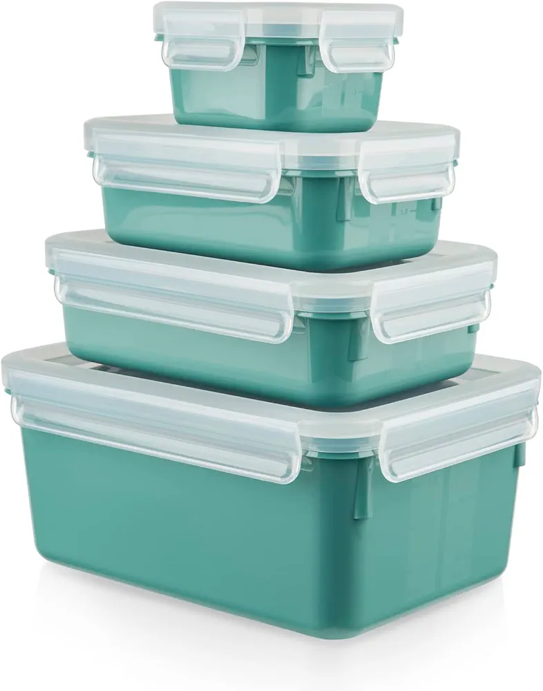 Tefal Masterseal Colour Edition Vert d'eau – Set de 4 boîtes rectangulaires hermétiques - Thumbnail 2