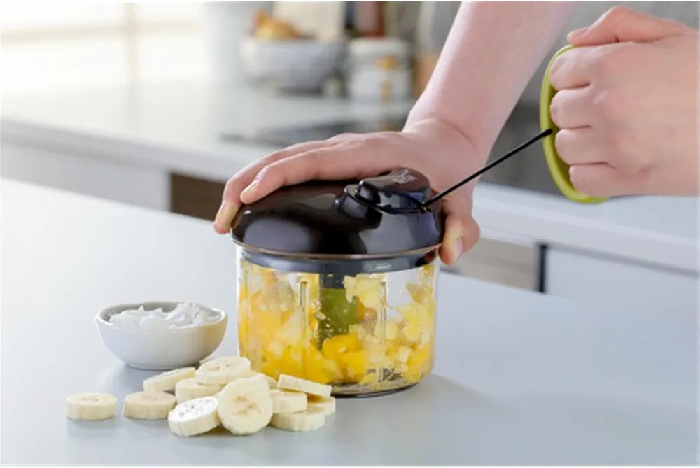 Tefal K1320404 – Hachoir manuel 5 secondes 900 ml noir/vert - Thumbnail 7