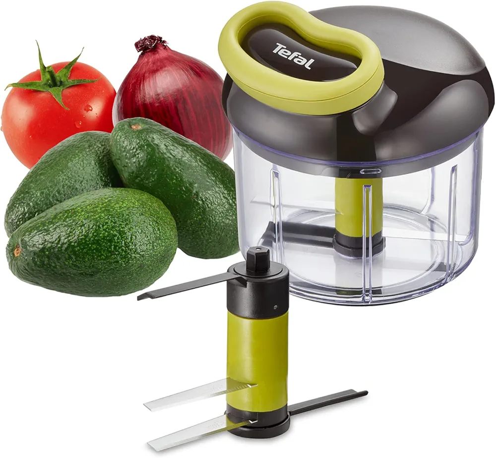 Tefal K1320404 – Hachoir manuel 5 secondes 900 ml noir/vert