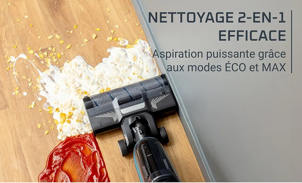 Rowenta X-Clean 2 – Aspirateur Laveur Sans Fil 2-en-1 Léger avec Modes ECO/Max - Thumbnail 5