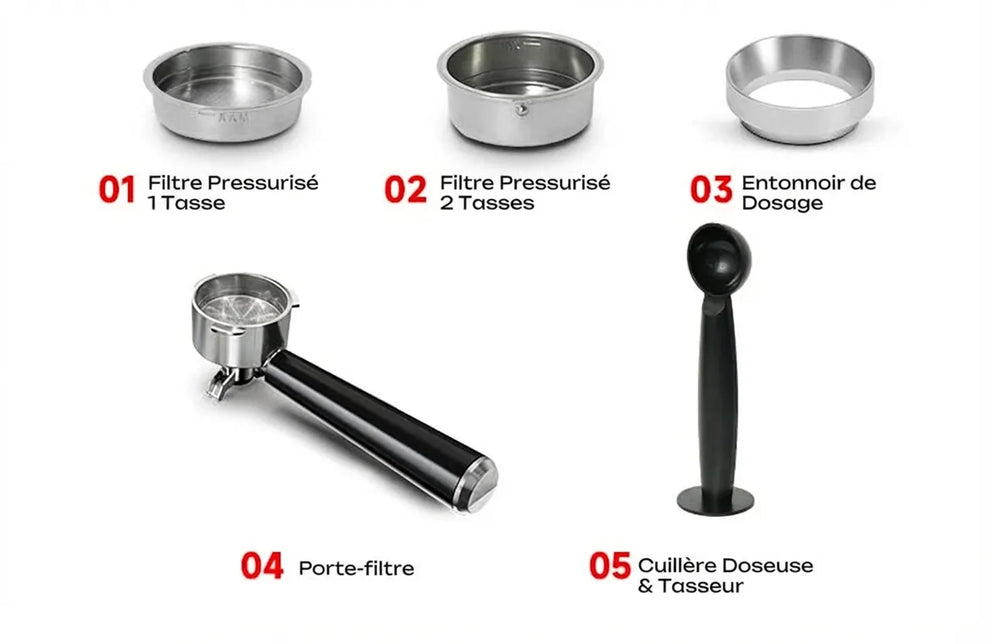 Machine Expresso avec Broyeur H20 – 20 Bars & PID (HiBrew) - Thumbnail 6