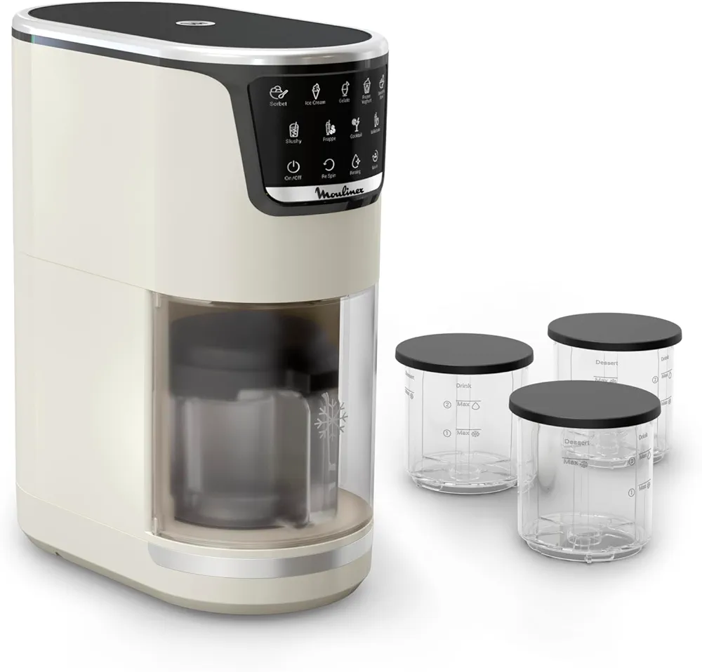 Moulinex Dolci – Sorbetière 10 Programmes en 1 | Rinçage Automatique | Technologie 1 Step Perfector - Thumbnail 3