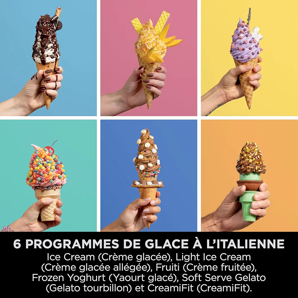 Ninja CREAMi Scoop & Swirl – Machine à Glaces & Glaces à l’Italienne 13-en-1 | Desserts Glacés Maison - Thumbnail 8