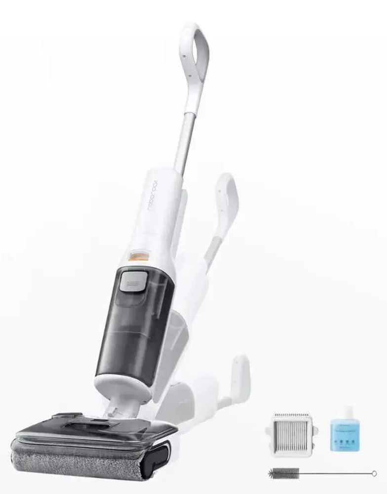 Roborock F25 RT Complete – Aspirateur Laveur Sans Fil | 20 000 Pa | Auto-Nettoyage & Séchage | Blanc