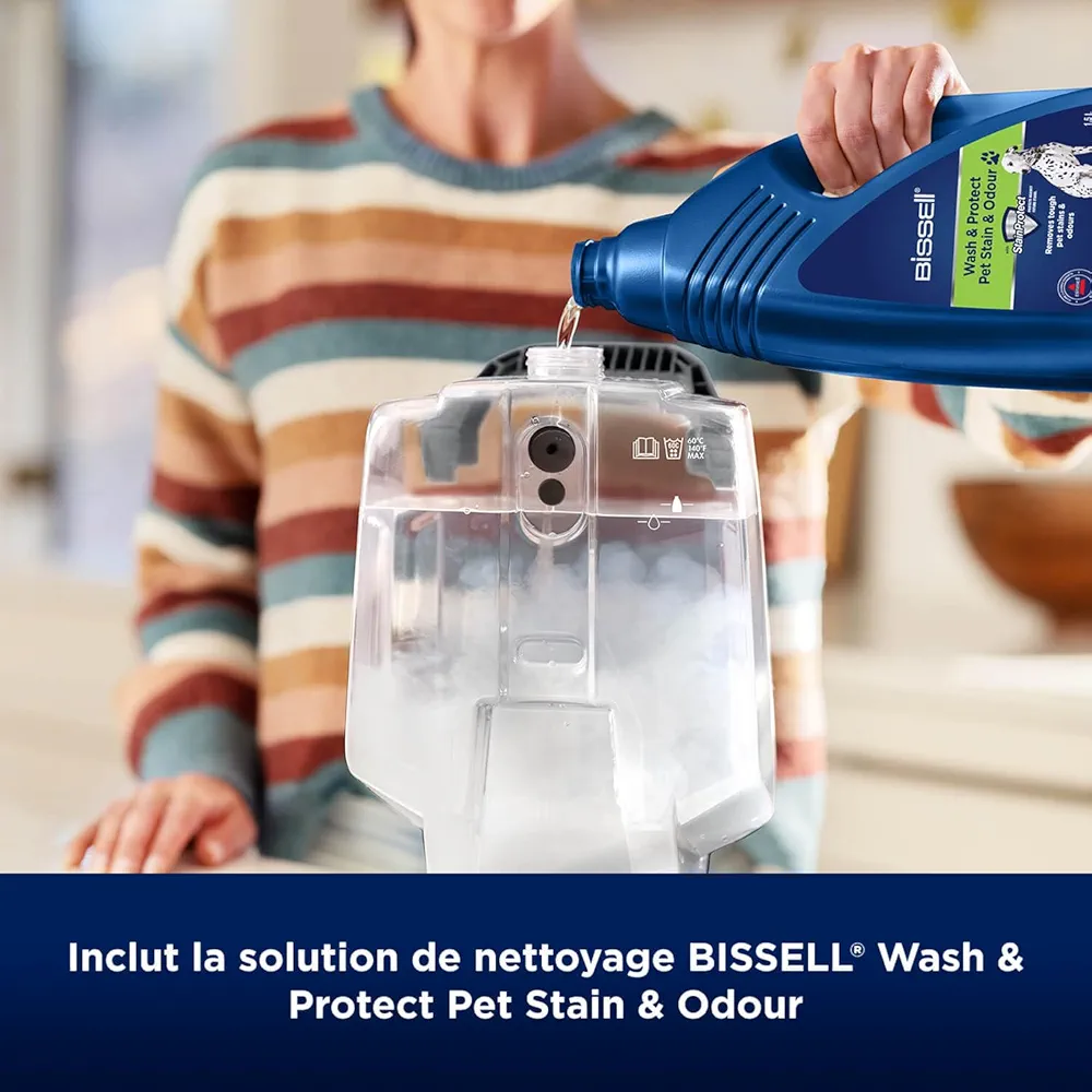 BISSELL PowerWash Pet – Shampouineuse & Nettoyeur Tapis 600W | Spécial Animaux - Thumbnail 5