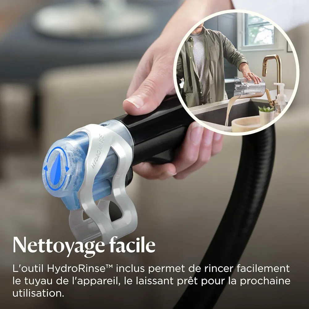 BISSELL SpotClean ProHeat Advanced – Shampouineuse Compacte Multi-Surfaces 1125W | Nettoyeur Tapis & Canapé - Thumbnail 4