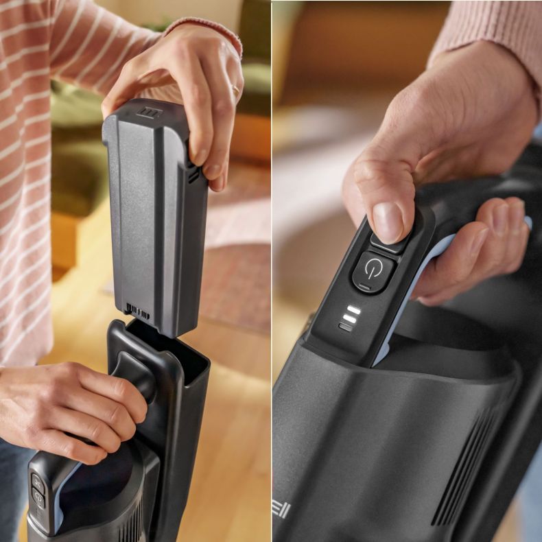 BISSELL PowerClean FurFinder Pro – Aspirateur Balai Sans Fil Puissant Spécial Animaux - Thumbnail 2