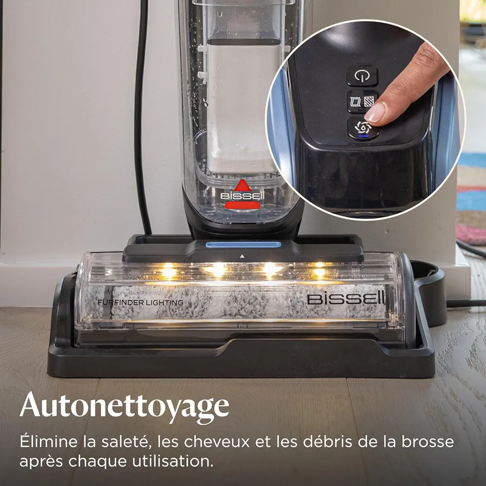 BISSELL CrossWave® EdgeFind – Aspirateur Laveur Multi-Surfaces | Technologie ZeroGap™ | Spécial Animaux - Thumbnail 2