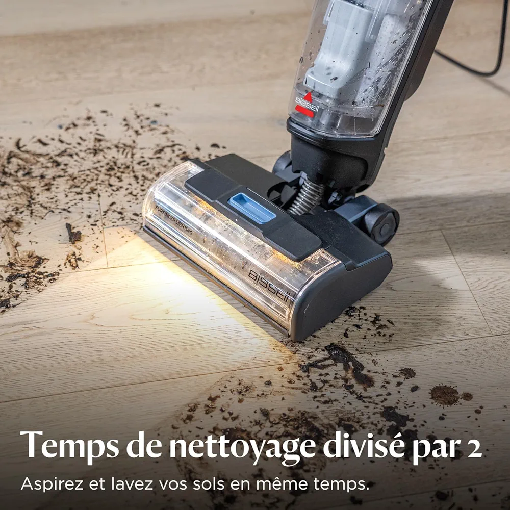 BISSELL CrossWave® EdgeFind – Aspirateur Laveur Multi-Surfaces | Technologie ZeroGap™ | Spécial Animaux - Thumbnail 7