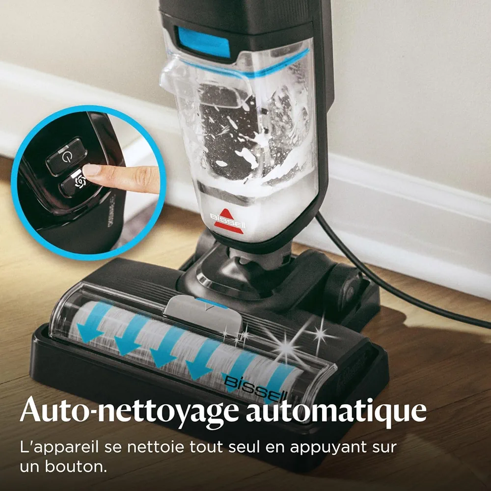 BISSELL CrossWave HF2 – Aspirateur Balai Laveur Filaire | Aspire & Lave en Même Temps | Sols Durs - Thumbnail 10