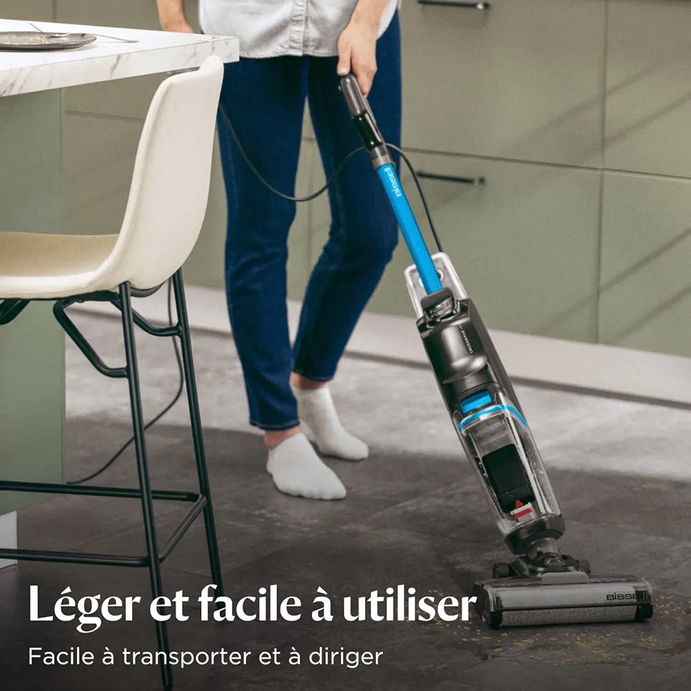 BISSELL CrossWave HF2 – Aspirateur Balai Laveur Filaire | Aspire & Lave en Même Temps | Sols Durs - Thumbnail 7