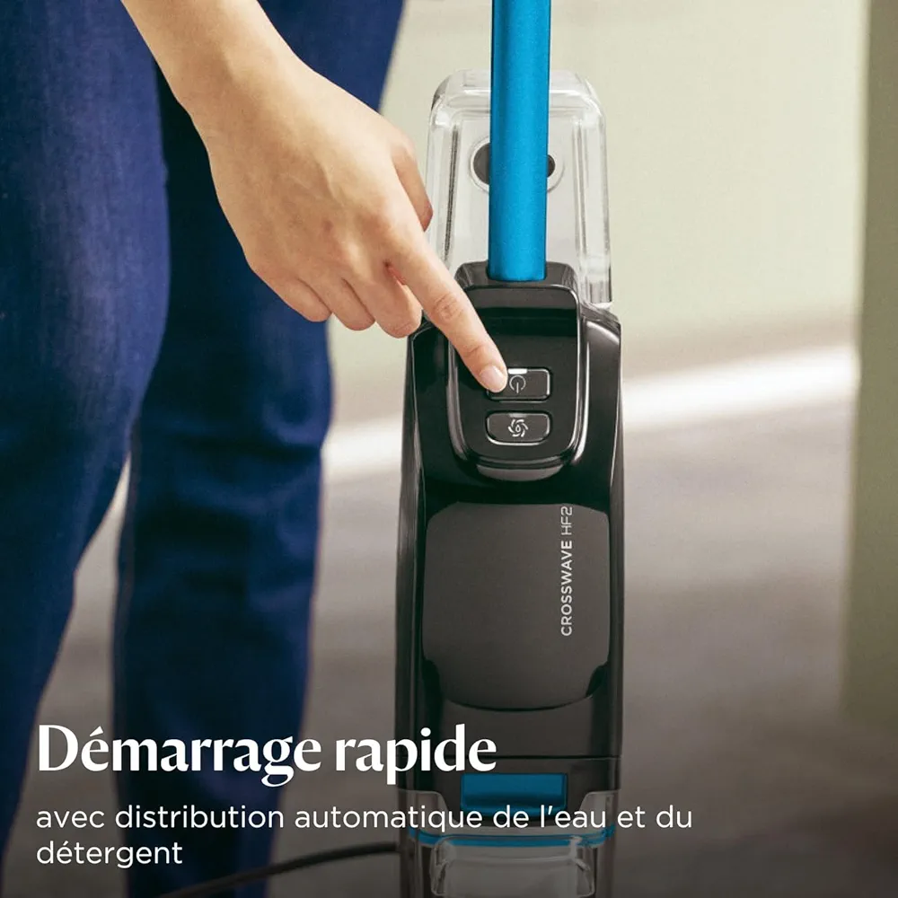 BISSELL CrossWave HF2 – Aspirateur Balai Laveur Filaire | Aspire & Lave en Même Temps | Sols Durs - Thumbnail 9