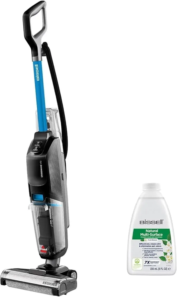 BISSELL CrossWave HF2 – Aspirateur Balai Laveur Filaire | Aspire & Lave en Même Temps | Sols Durs