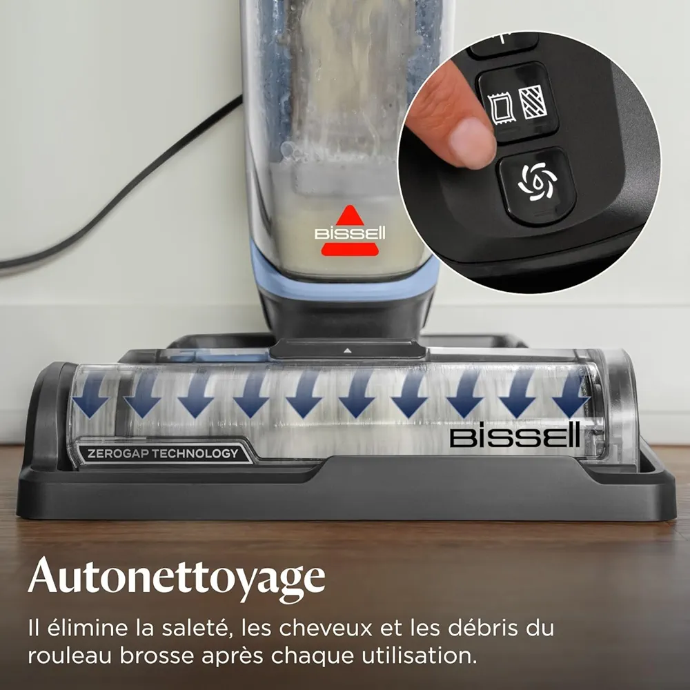 BISSELL CrossWave Edge – Aspirateur Laveur Multi-Surfaces Filaire | Auto-Nettoyage | ZeroGap™ - Thumbnail 2