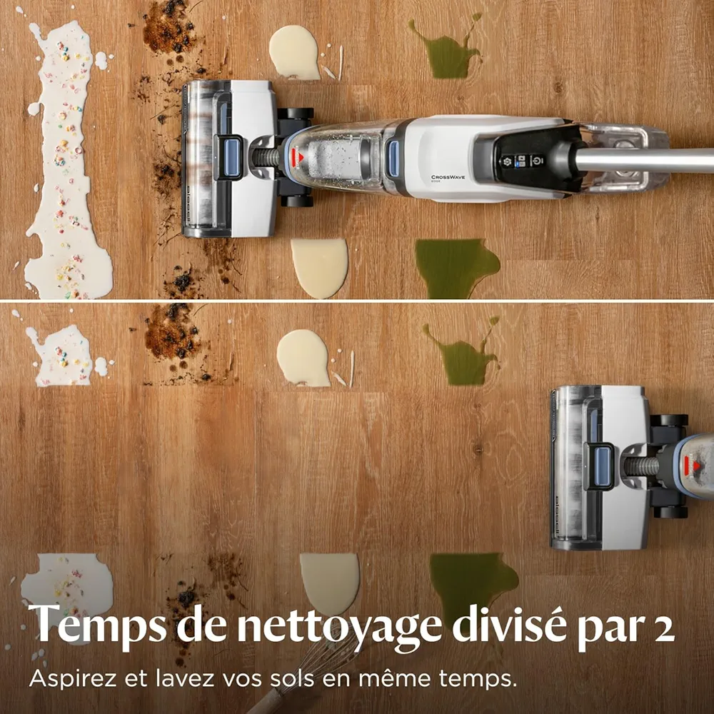 BISSELL CrossWave Edge – Aspirateur Laveur Multi-Surfaces Filaire | Auto-Nettoyage | ZeroGap™ - Thumbnail 7